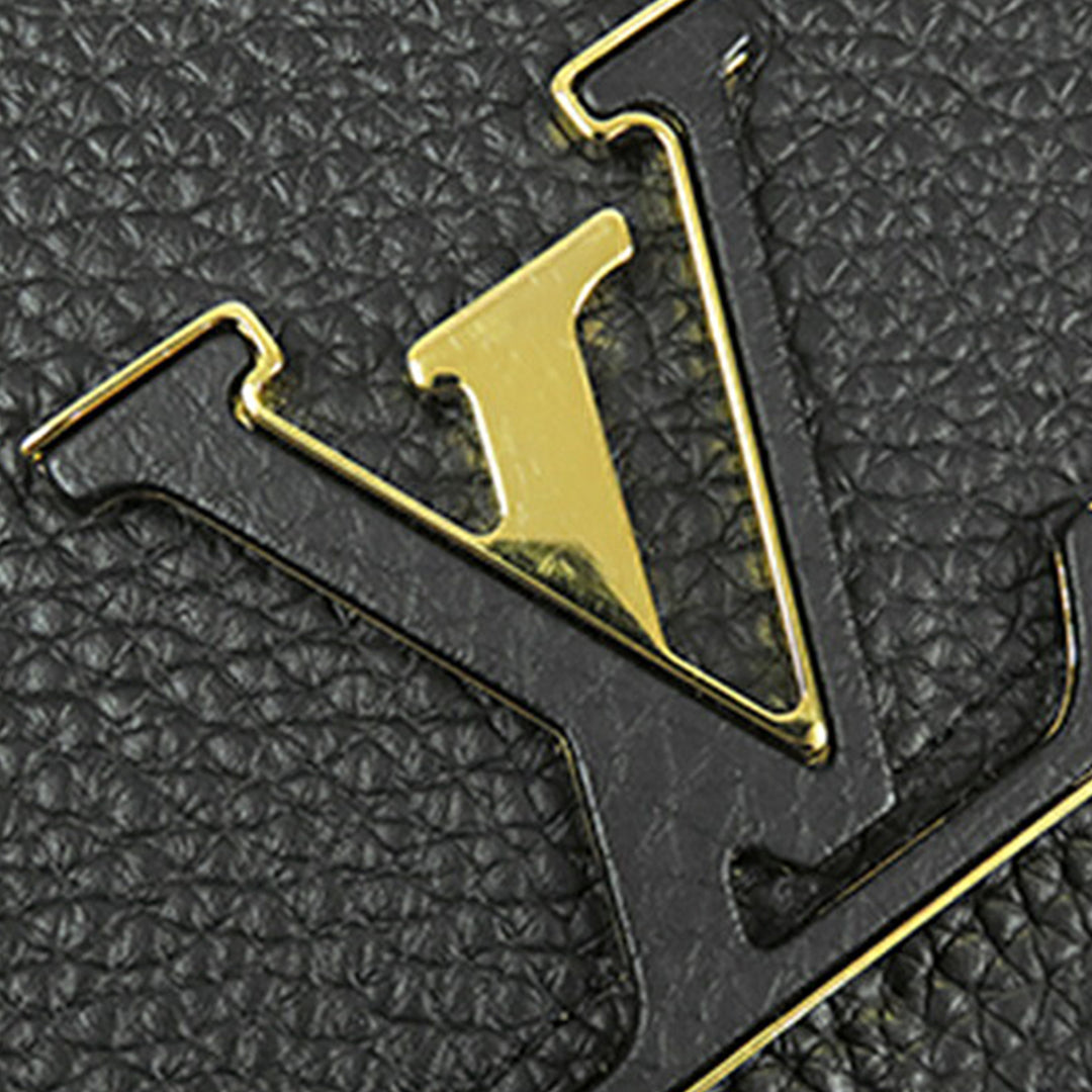 Capucines Portefeuille long taurillon Noir