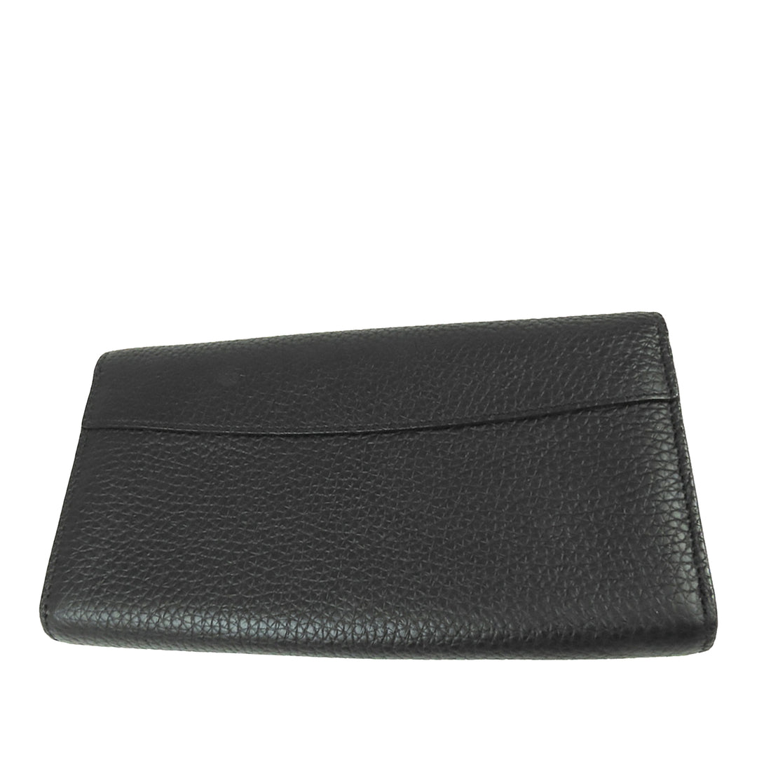 Capucines Portefeuille long taurillon Noir