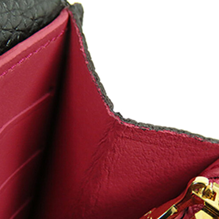 Capucines Portefeuille long taurillon Noir