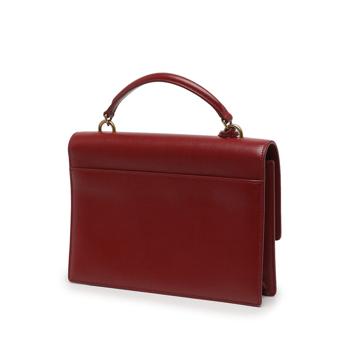 Saint Laurent Sac à main Sunset à Grand Cuir de veau Rouge – vue 2 – GABY PARIS