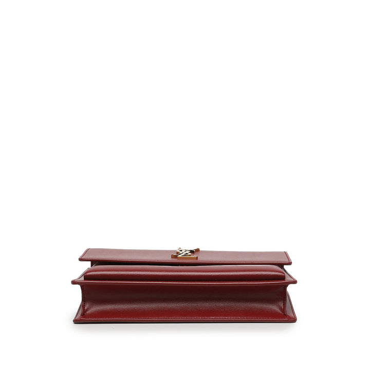 Saint Laurent Sac à main Sunset à Grand Cuir de veau Rouge – vue 3 – GABY PARIS