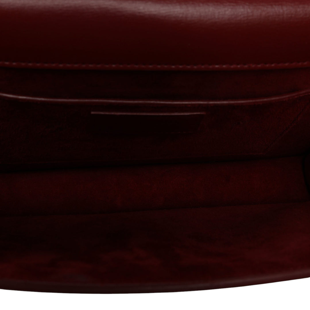 Saint Laurent Sac à main Sunset à Grand Cuir de veau Rouge – vue 4 – GABY PARIS