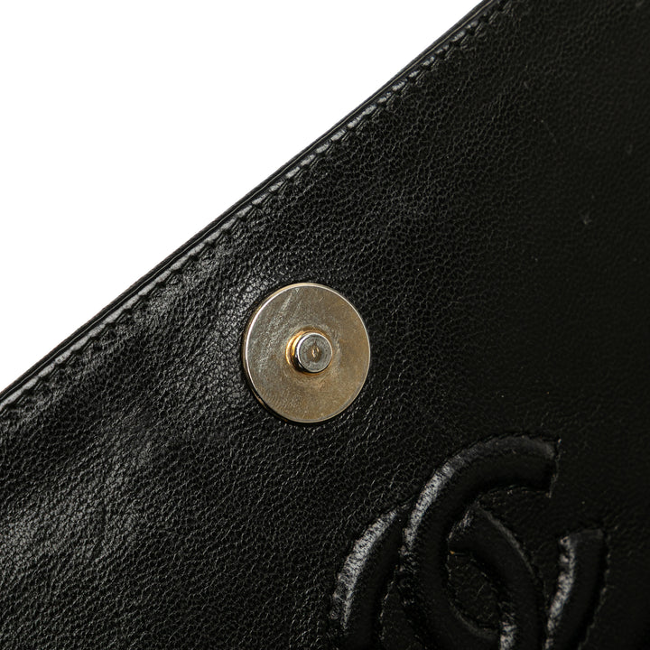 Quilted Lambskin Tassel Flap Black - Gaby Paris