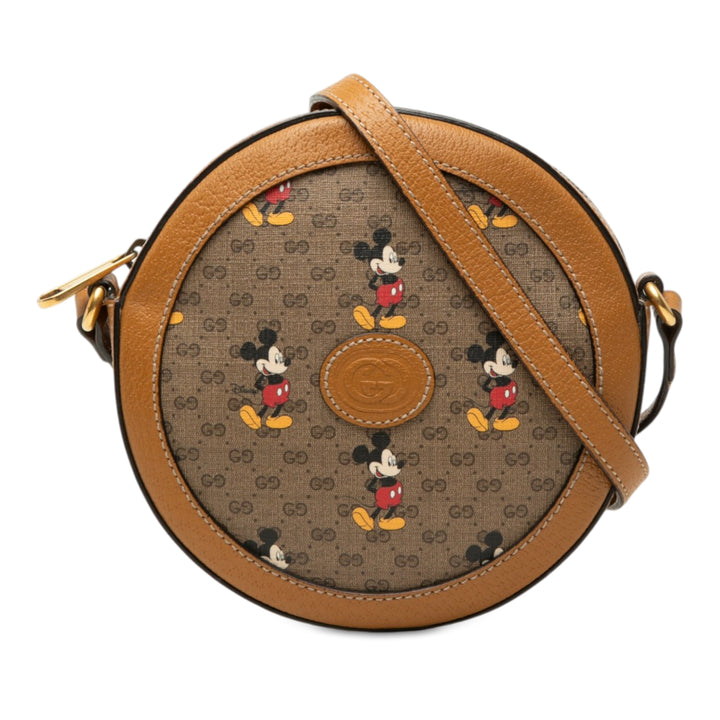Disney Mickey Mouse Rond Sac Micro GG Supreme Beige