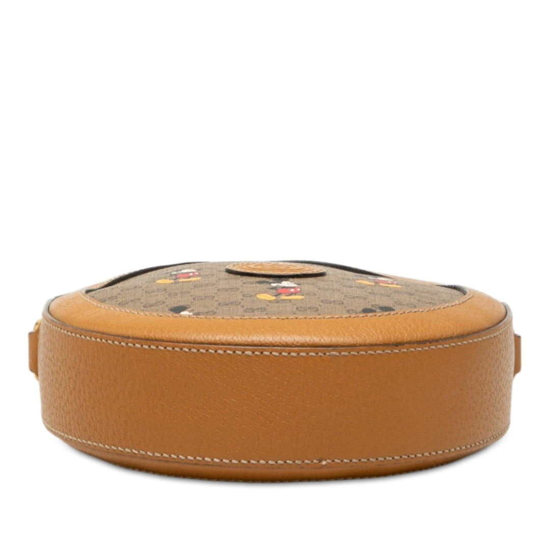 Disney Mickey Mouse Rond Sac Micro GG Supreme Beige
