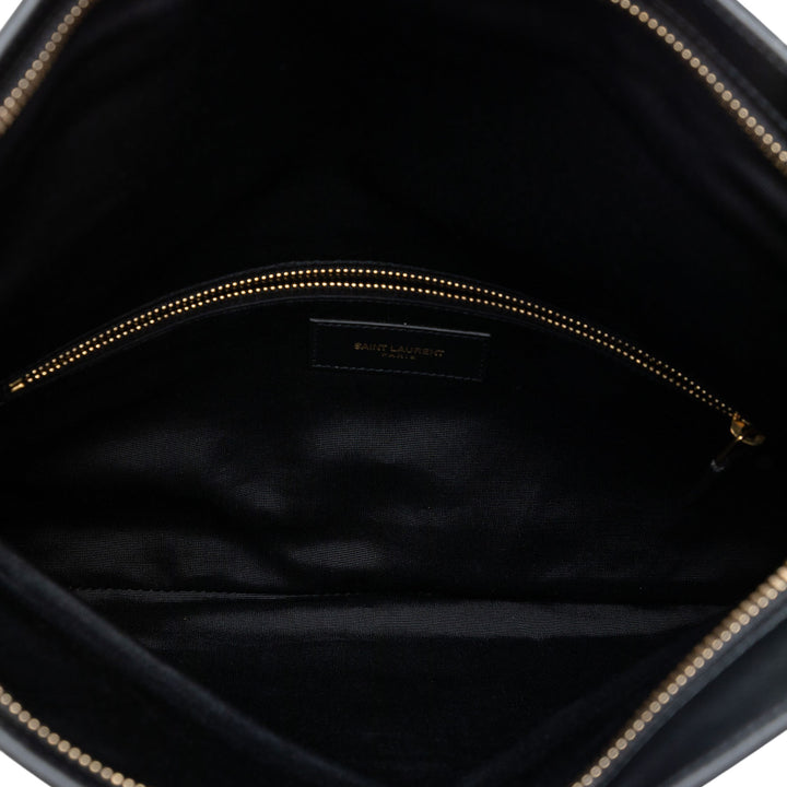 Saint Laurent Cuir Letters Fold Over Pochette