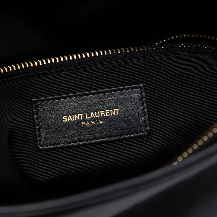 Saint Laurent Cuir Letters Fold Over Pochette