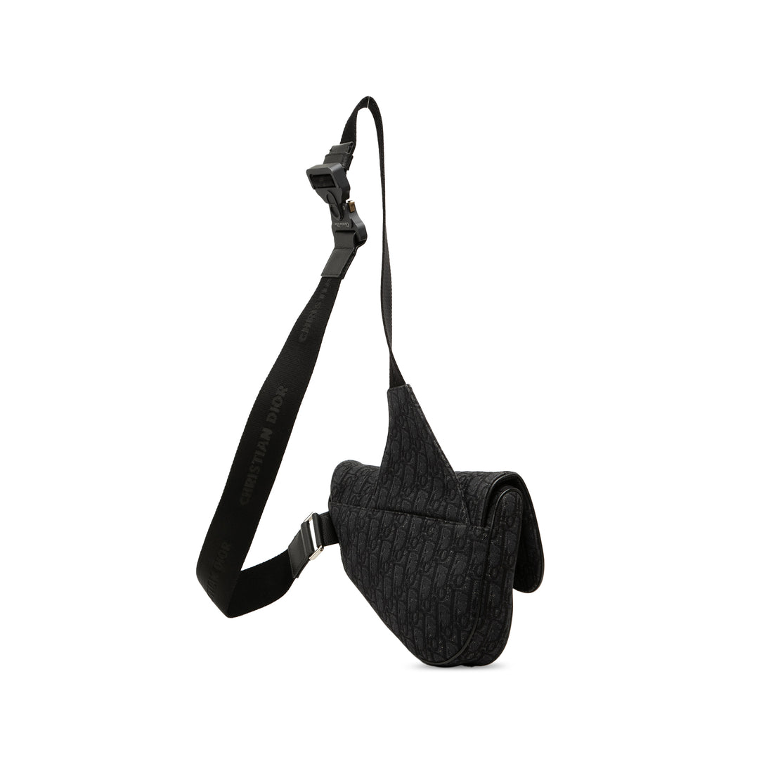 Dior Oblique Toile Saddle Sac porté croisé