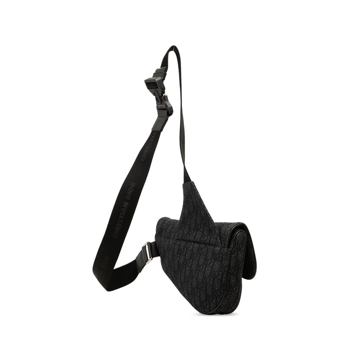 Dior Oblique Toile Saddle Sac porté croisé