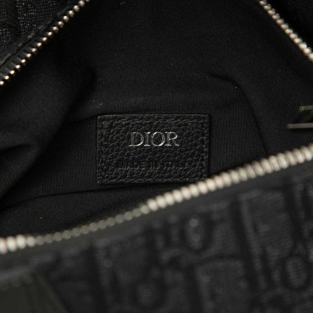 Dior Oblique Toile Saddle Sac porté croisé
