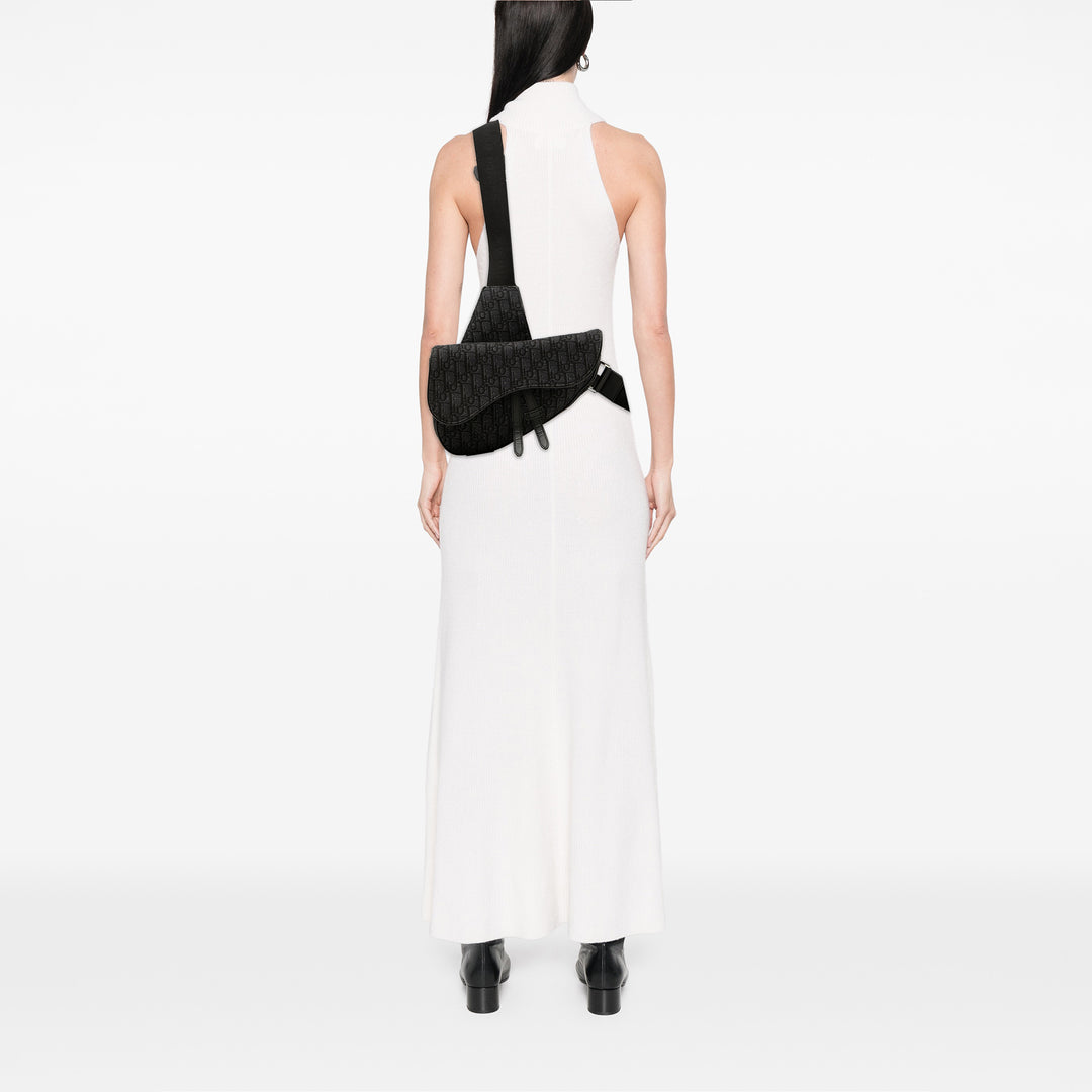 Dior Oblique Toile Saddle Sac porté croisé