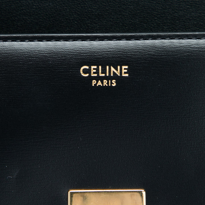 Celine brillant Cuir de veau Triomphe Claude Sac bandoulière