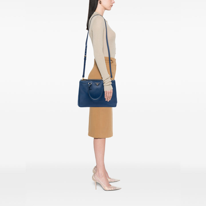 Prada Medium Saffiano Lux Galleria Double Zip Sac