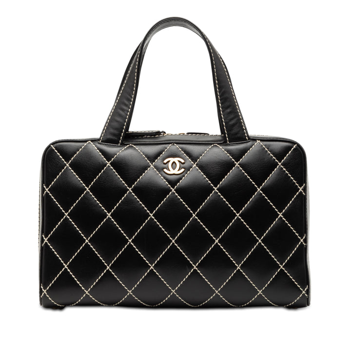 Chanel CC Cuir d’agneau Wild Stitch Sac à main