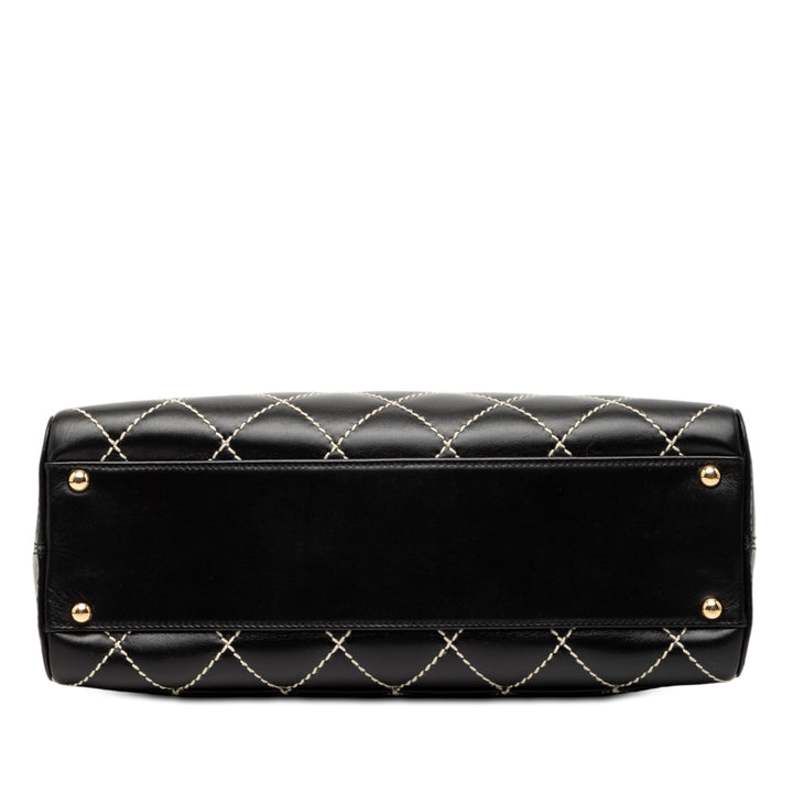 Chanel CC Cuir d’agneau Wild Stitch Sac à main