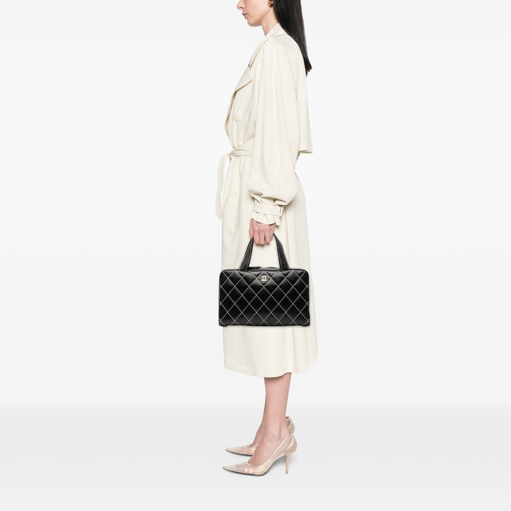 Chanel CC Cuir d’agneau Wild Stitch Sac à main