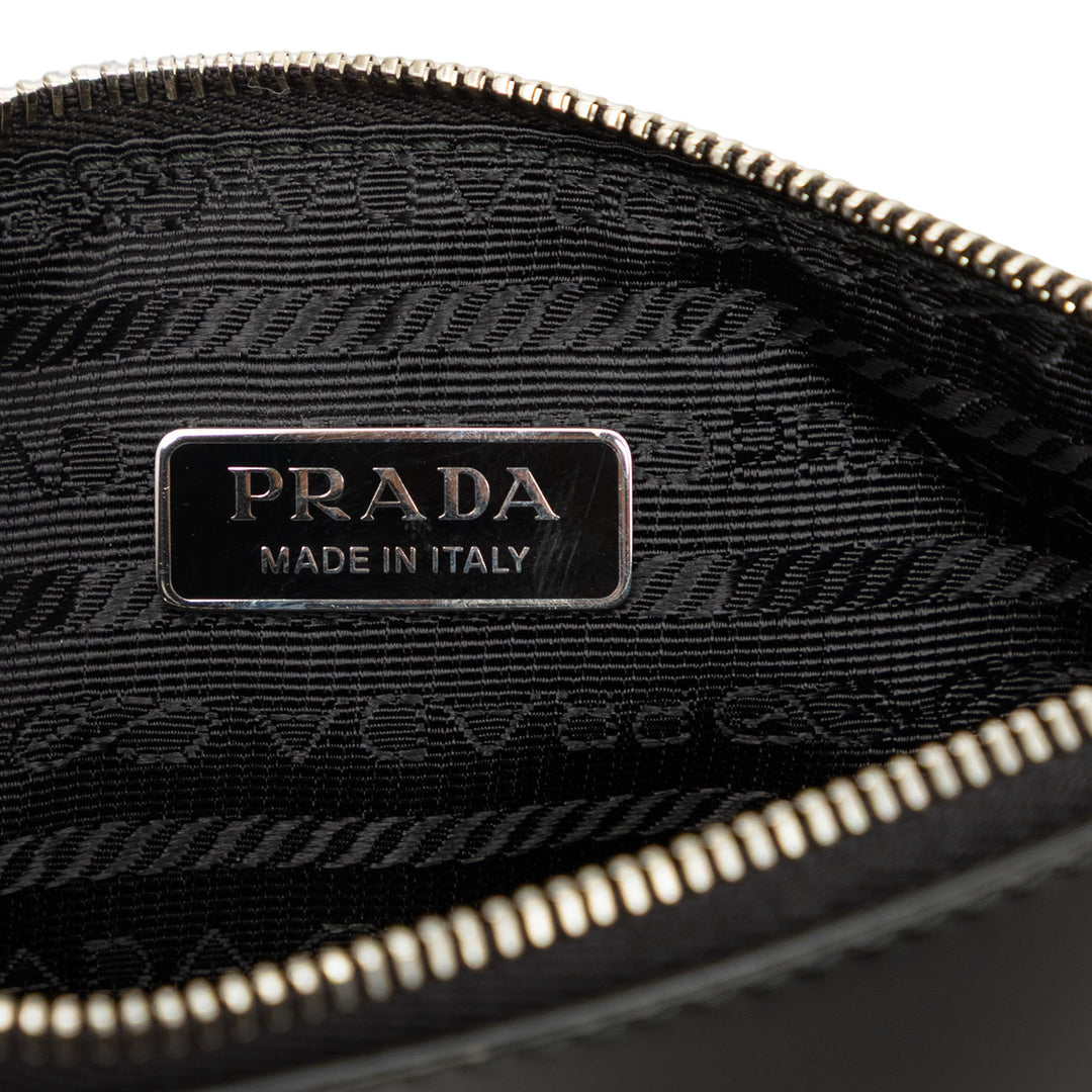Prada Spazzolato Pochette Noir – vue 5 – GABY PARIS