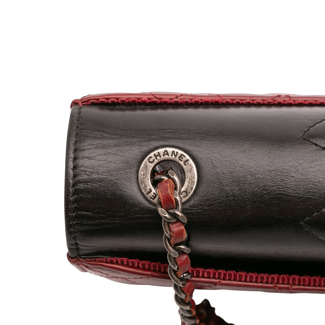 Chanel Small Quilted Cuir d’agneau Ballerine Flap Bag Rouge