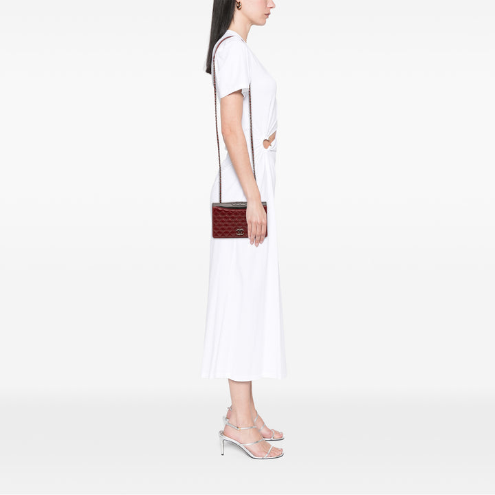 Chanel Small Quilted Cuir d’agneau Ballerine Flap Bag Rouge