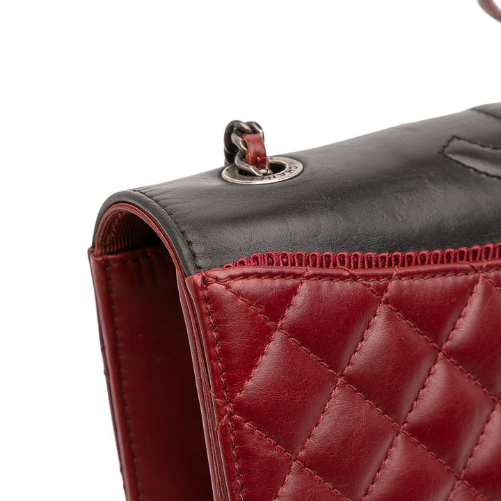 Chanel Small Quilted Cuir d’agneau Ballerine Flap Bag Rouge