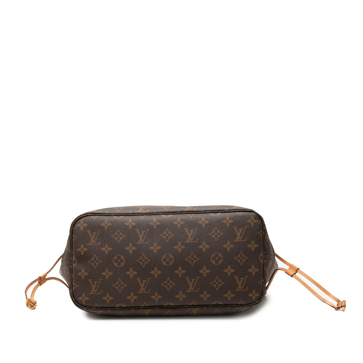 Louis Vuitton Neverfull MM Monogram Marron – vue 3 – GABY PARIS