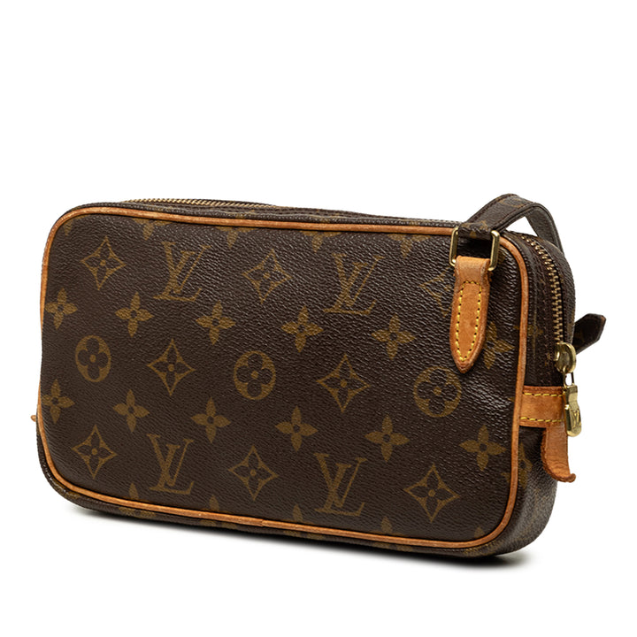 Louis Vuitton Pochette Marly Bandouliere Monogram Marron – vue 2 – GABY PARIS