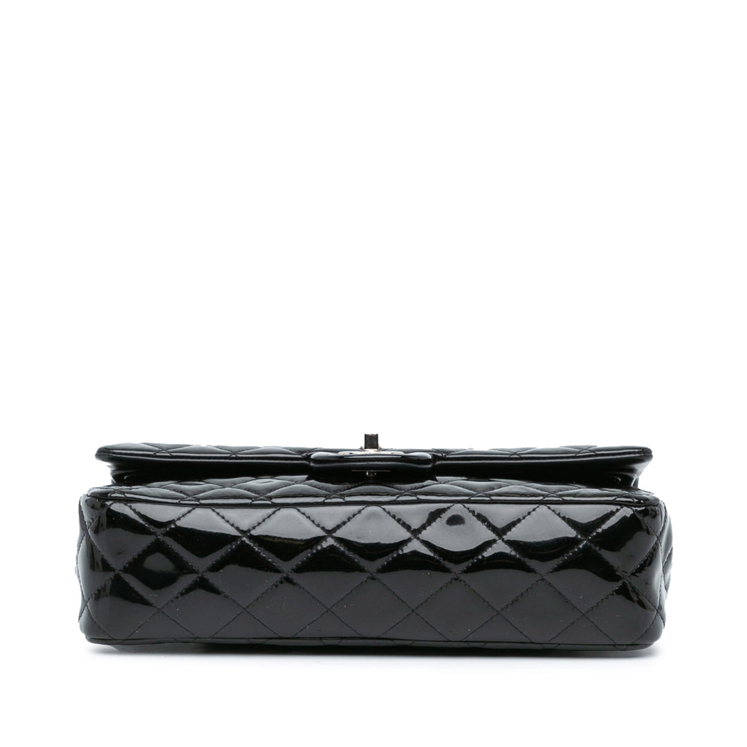 Chanel Medium Classic Patent Double Flap Black - GABY PARIS