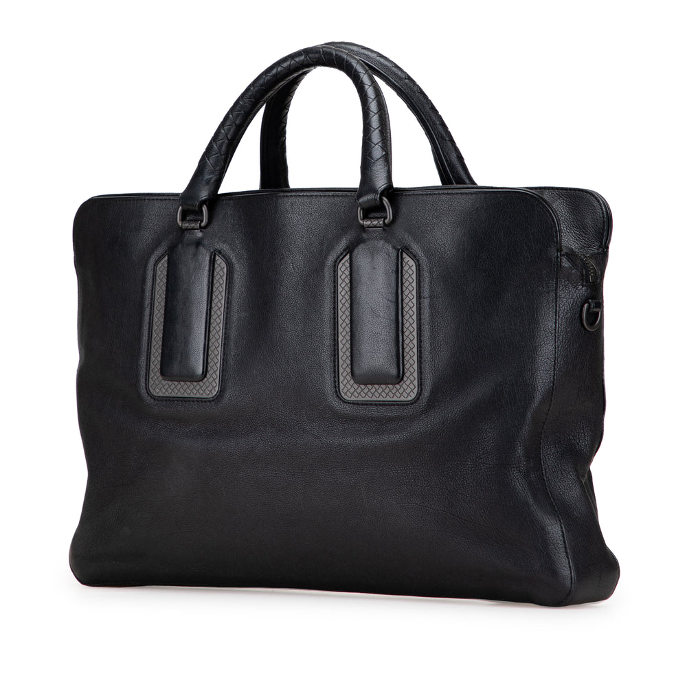 Bottega Veneta Cuir Porte-documents Noir – GABY PARIS Authentique