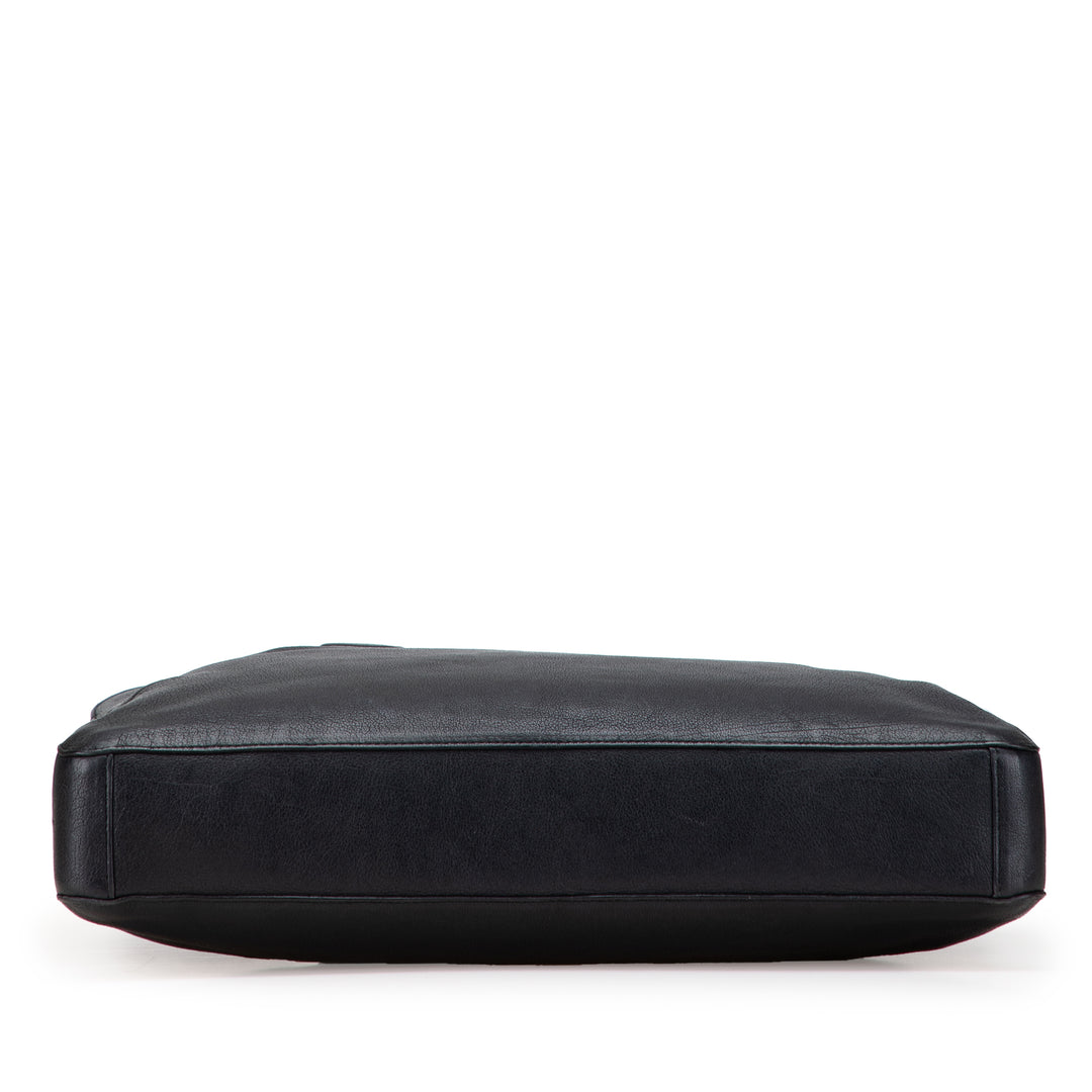 Bottega Veneta Cuir Porte-documents Noir – GABY PARIS Authentique