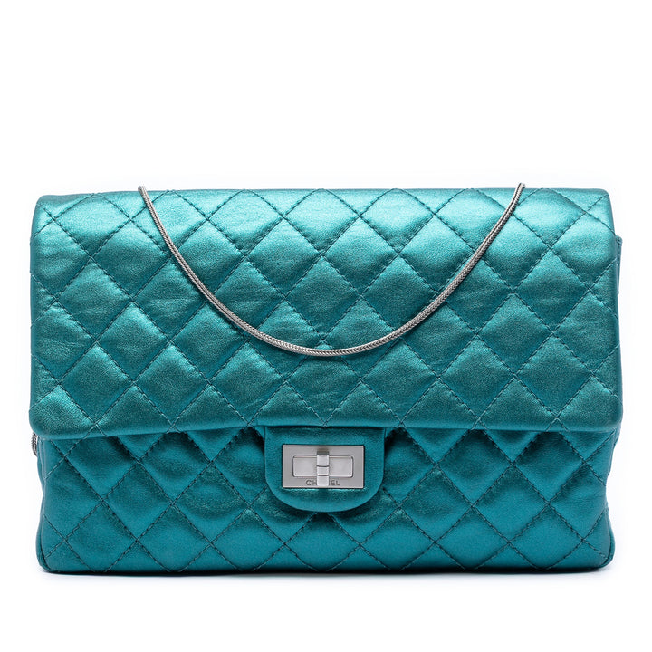 Chanel Matelassé Metallic Cuir de veau Reissue 2.55 à rabat 226