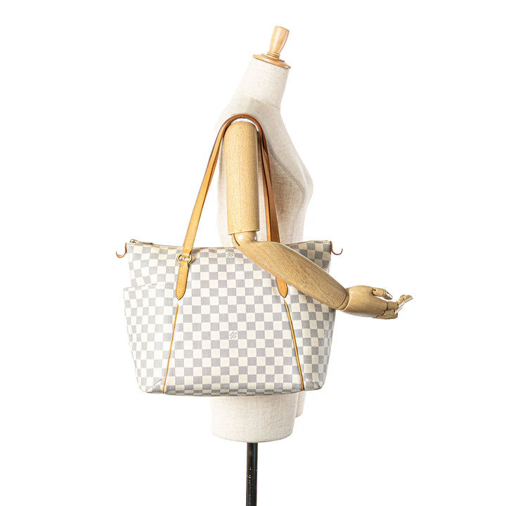 Damier Azur Totally MM White - Gaby Paris