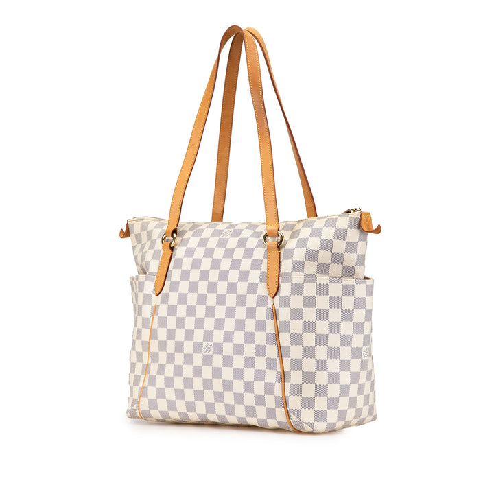 Damier Azur Totally MM White - Gaby Paris