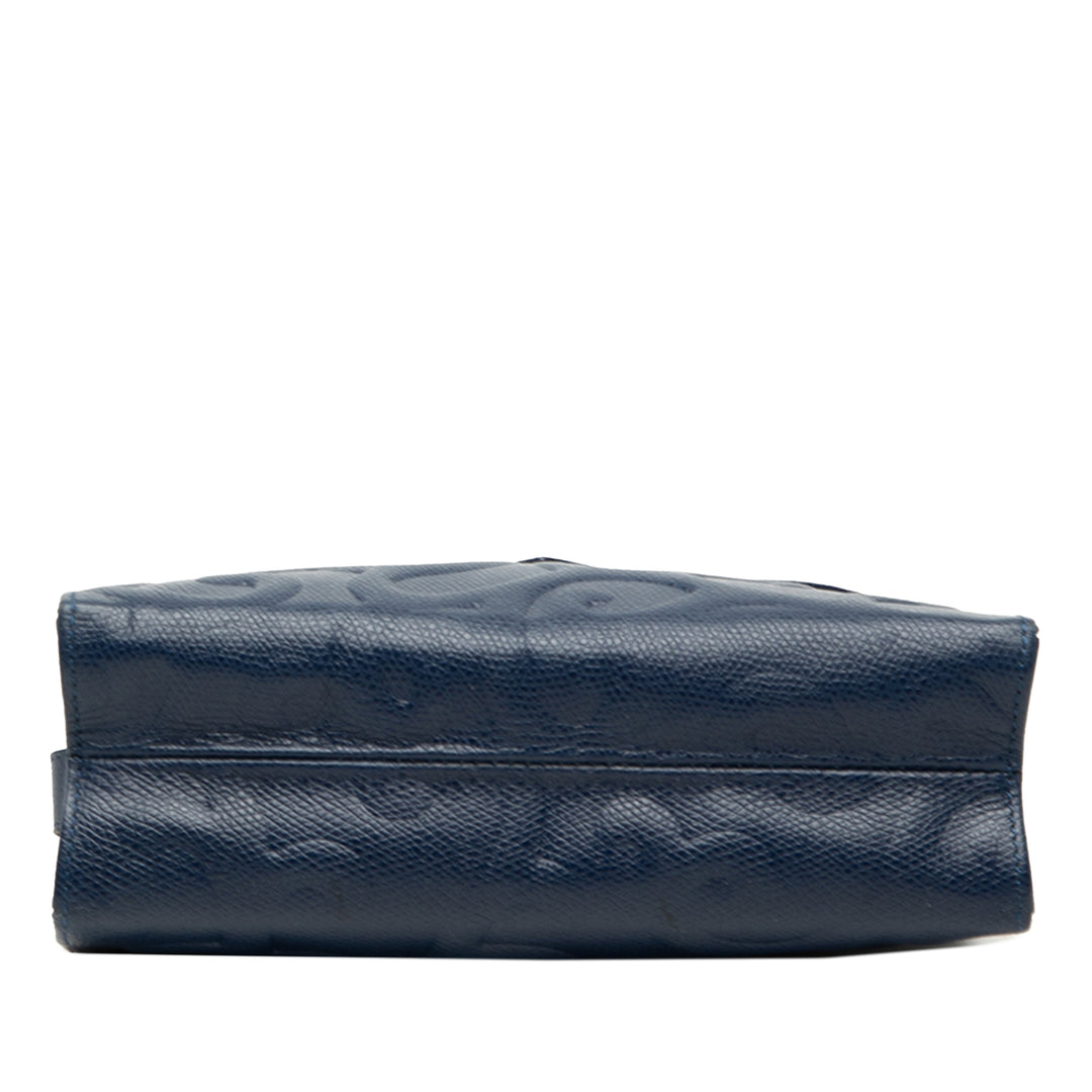 Saint Laurent embossé Cuir Arabesque Sac porté croisé
