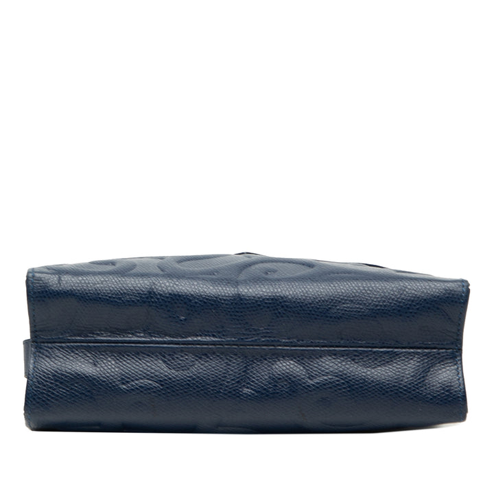 Saint Laurent embossé Cuir Arabesque Sac porté croisé