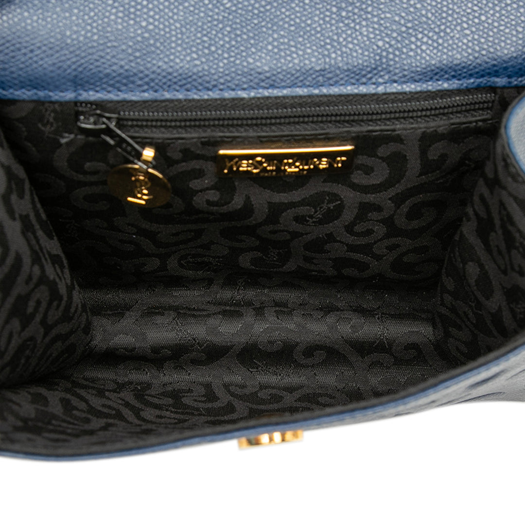 Saint Laurent embossé Cuir Arabesque Sac porté croisé