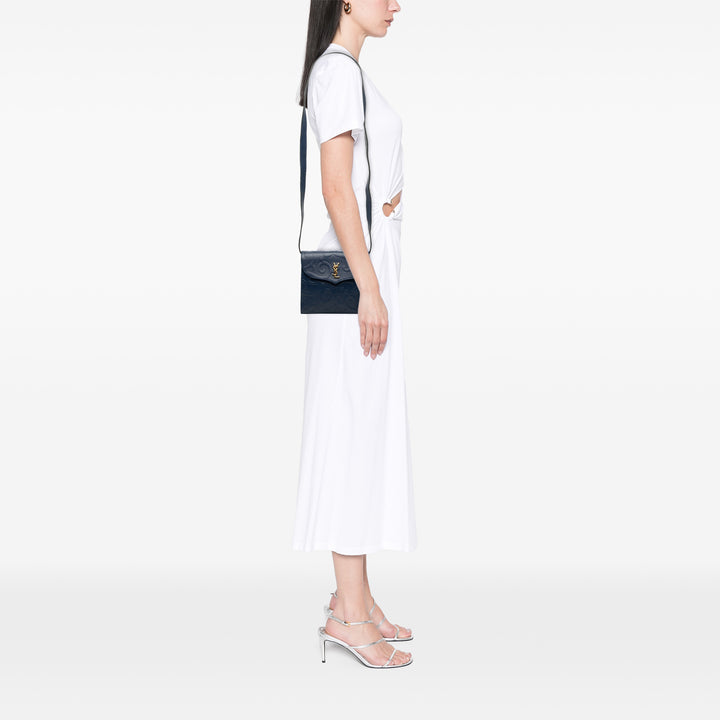 Saint Laurent embossé Cuir Arabesque Sac porté croisé