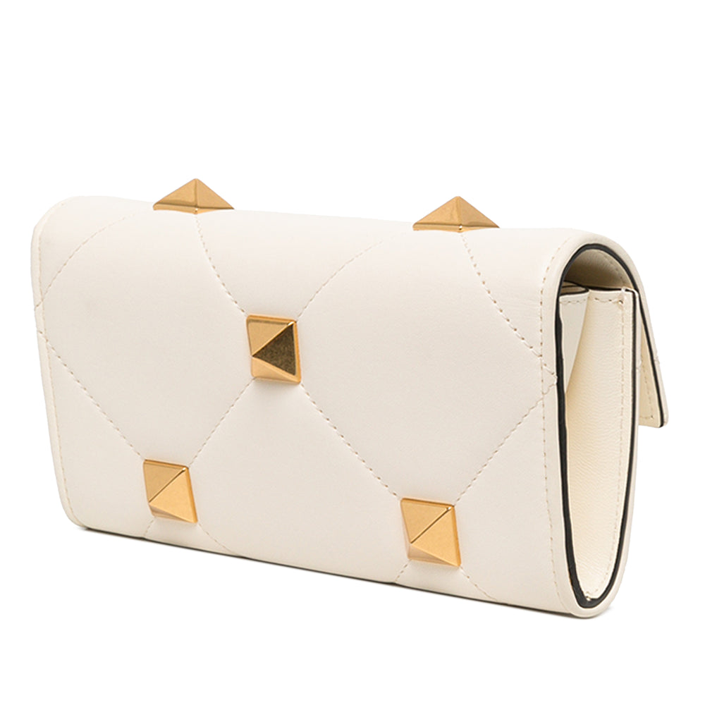 Valentino Sac bandoulière Roman Stud Wallet on Chain nappa Blanc – vue 2 – GABY PARIS