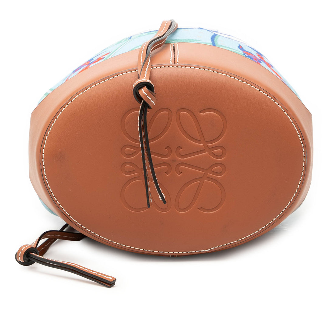 Paulas Ibiza Mermaid Imprimé Balloon Sac à cordon seau Petit Bleu