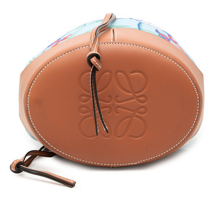 Paulas Ibiza Mermaid Imprimé Balloon Sac à cordon seau Petit Bleu