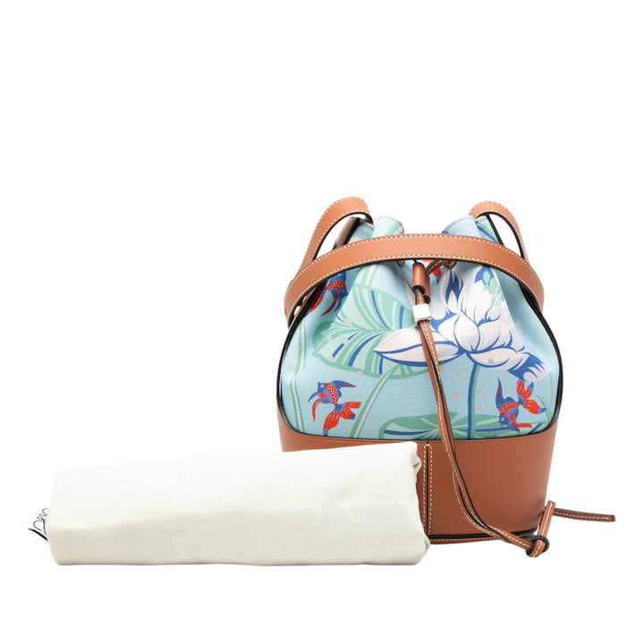 Paulas Ibiza Mermaid Imprimé Balloon Sac à cordon seau Petit Bleu