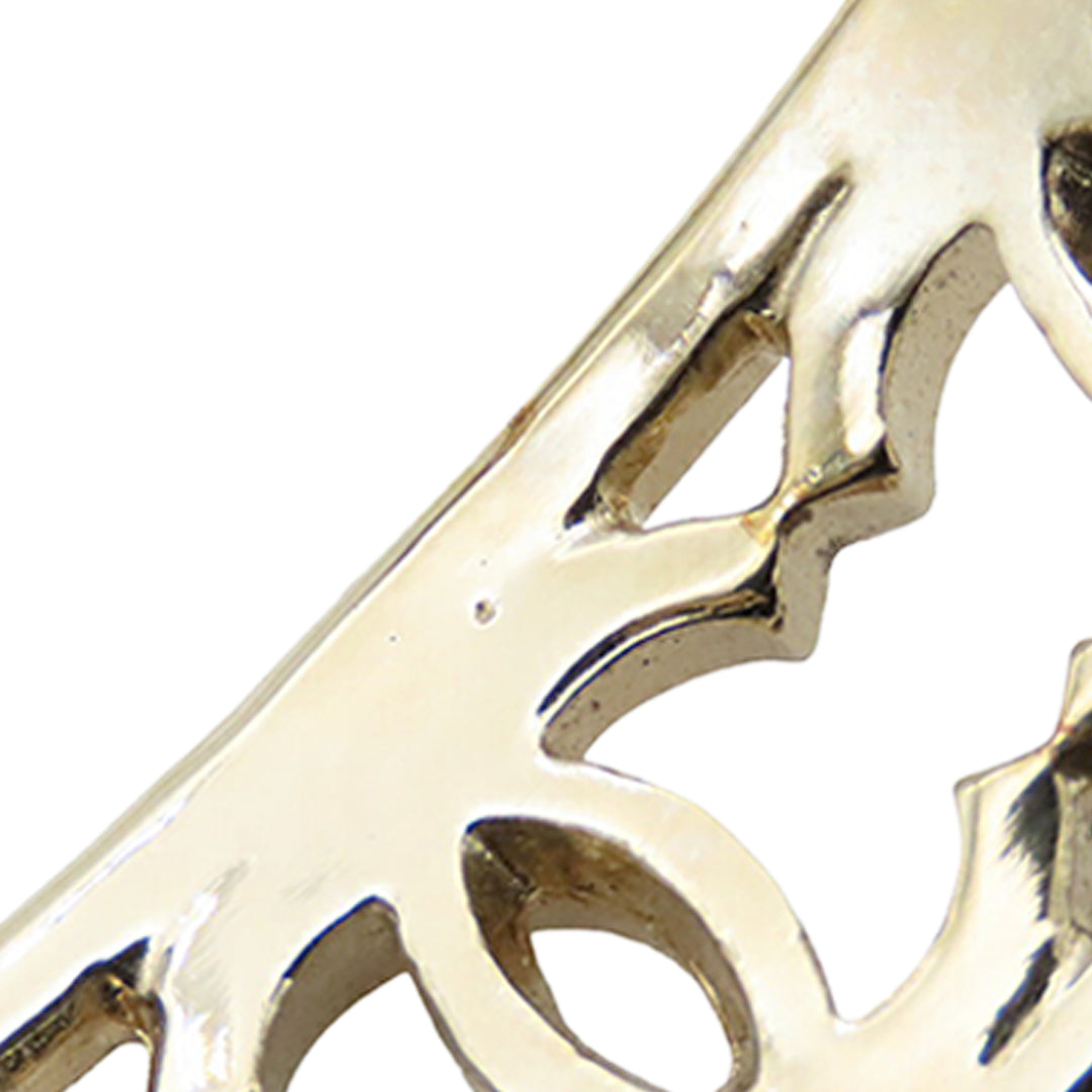 Chanel plaqué Multiple CC Cuff Bracelet S