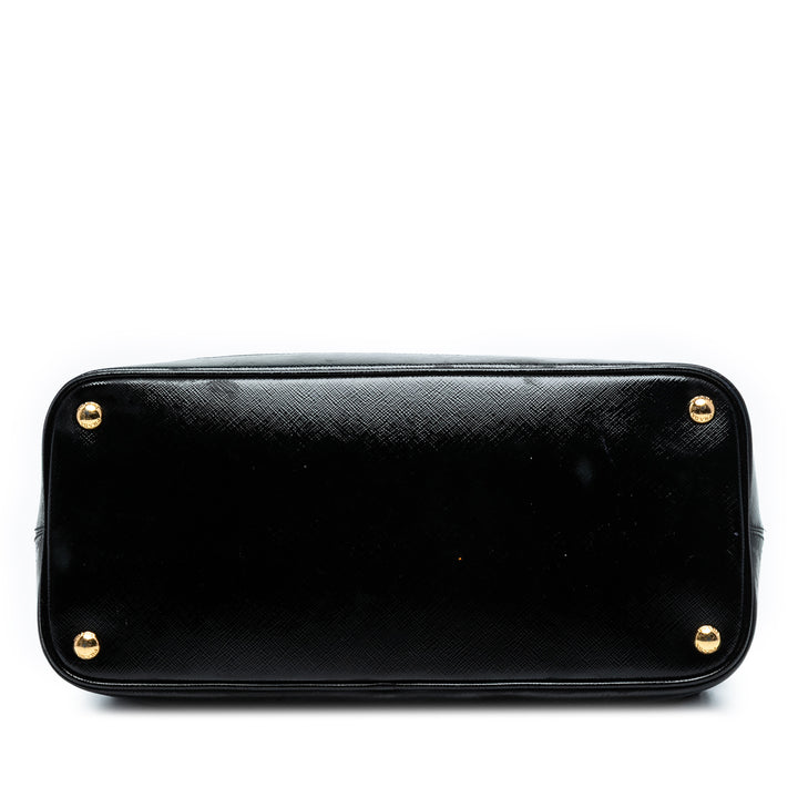 Prada Saffiano Vernice à finitions Tessuto Parabole Cabas