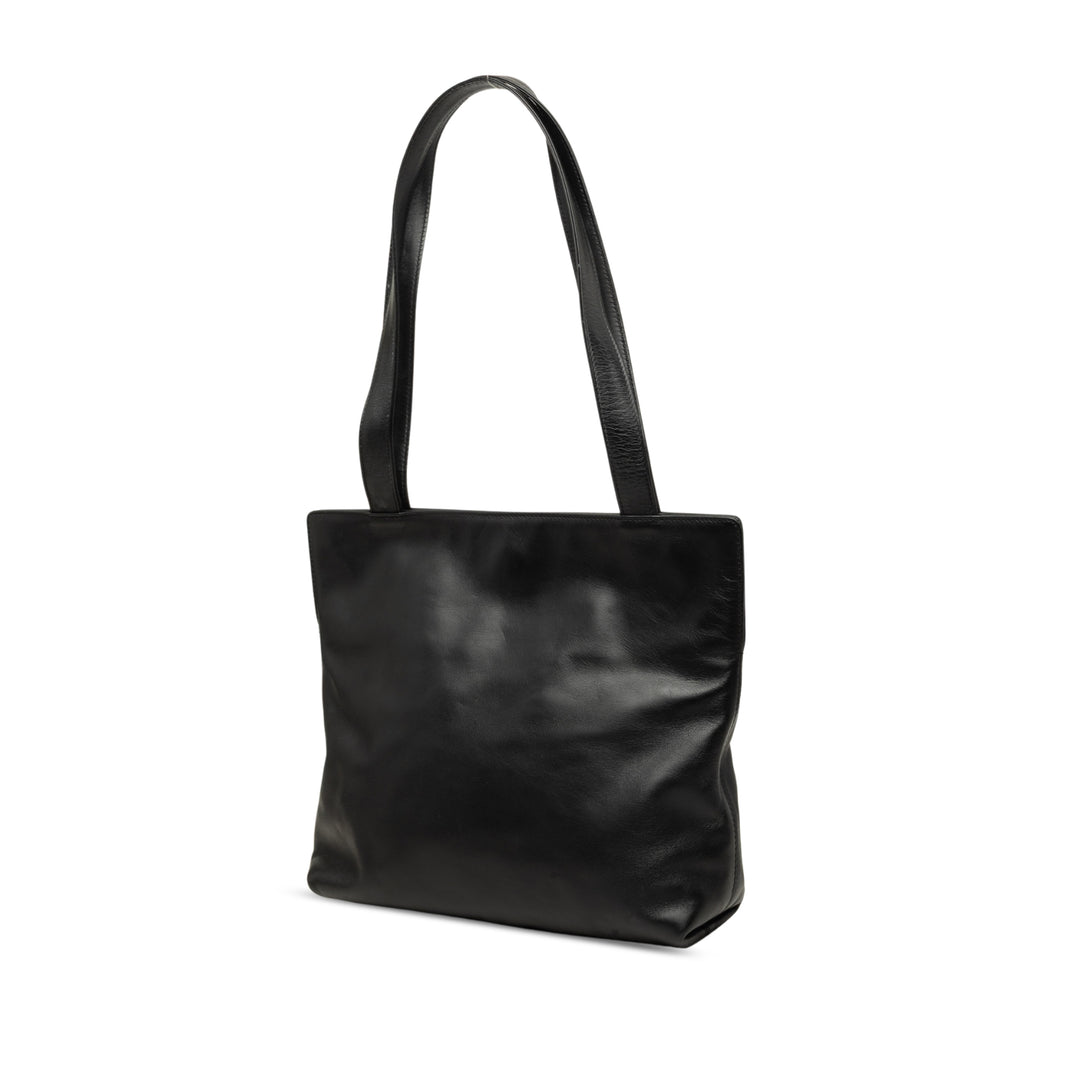 Chanel Cabas CC Cuir d'agneau Noir – vue 2 – GABY PARIS