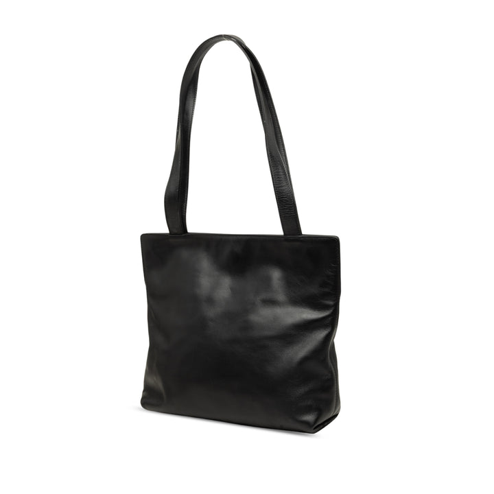 Chanel Cabas CC Cuir d'agneau Noir – vue 2 – GABY PARIS