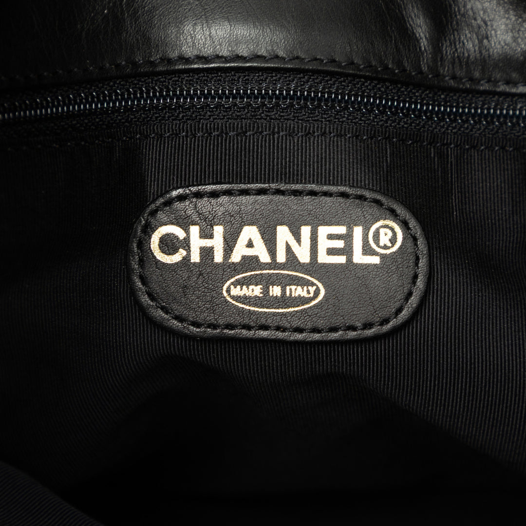 Chanel Cabas CC Cuir d'agneau Noir – vue 5 – GABY PARIS