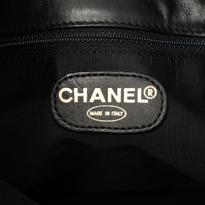 Chanel Cabas CC Cuir d'agneau Noir – vue 5 – GABY PARIS