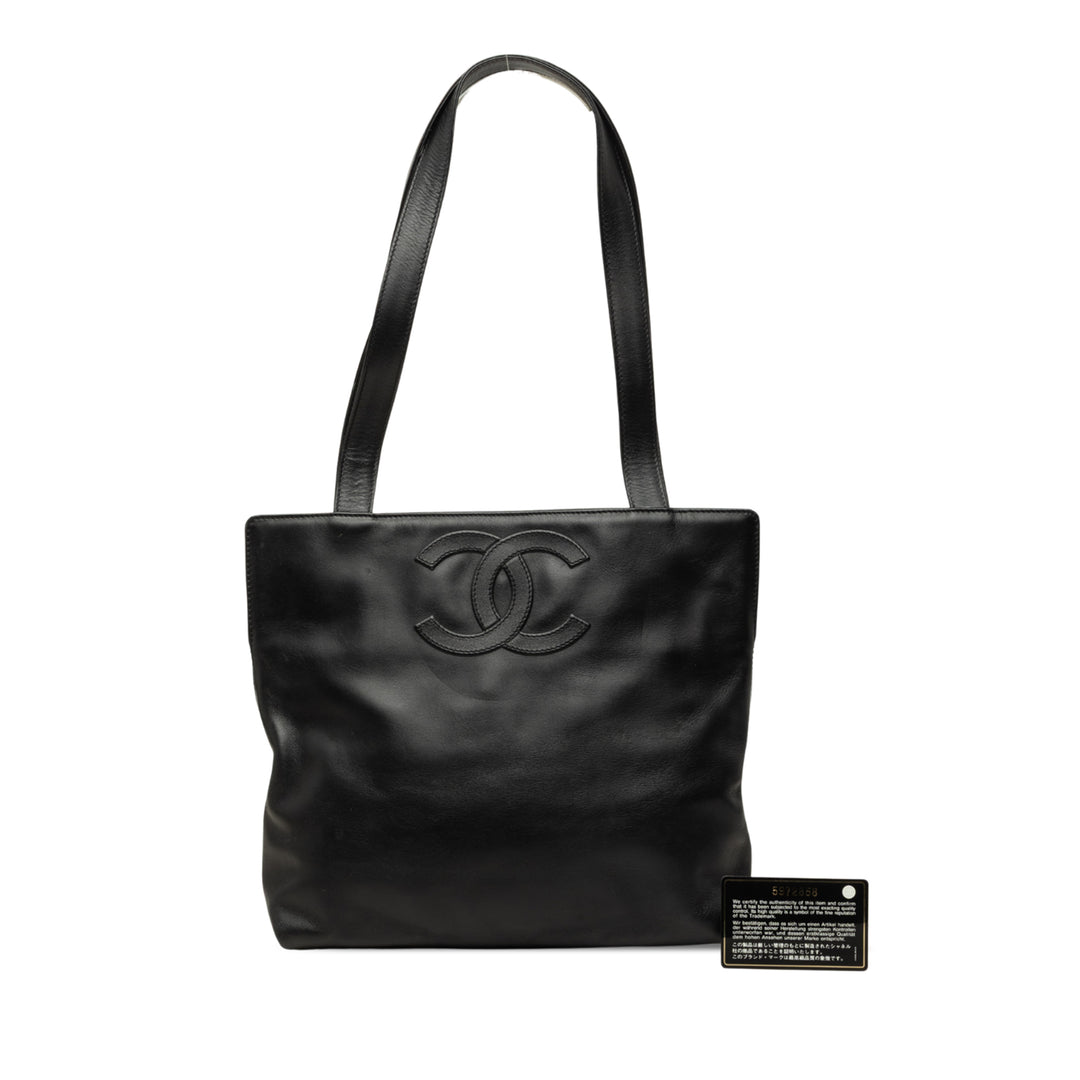 Chanel Cabas CC Cuir d'agneau Noir – vue 7 – GABY PARIS