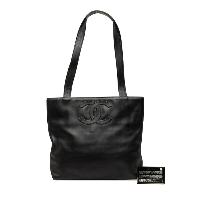 Chanel Cabas CC Cuir d'agneau Noir – vue 7 – GABY PARIS