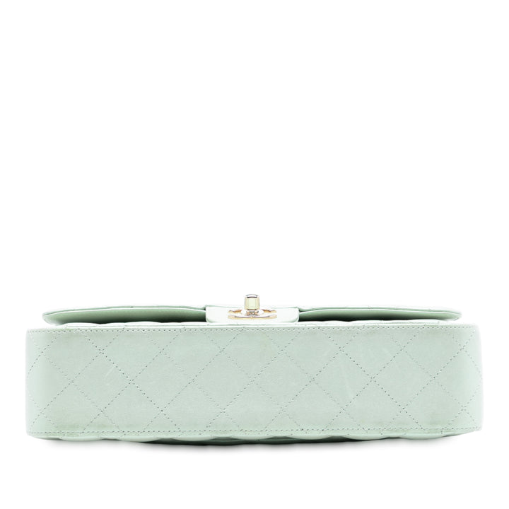 Chanel Medium Classic Iridescent Cuir d’agneau Double rabat