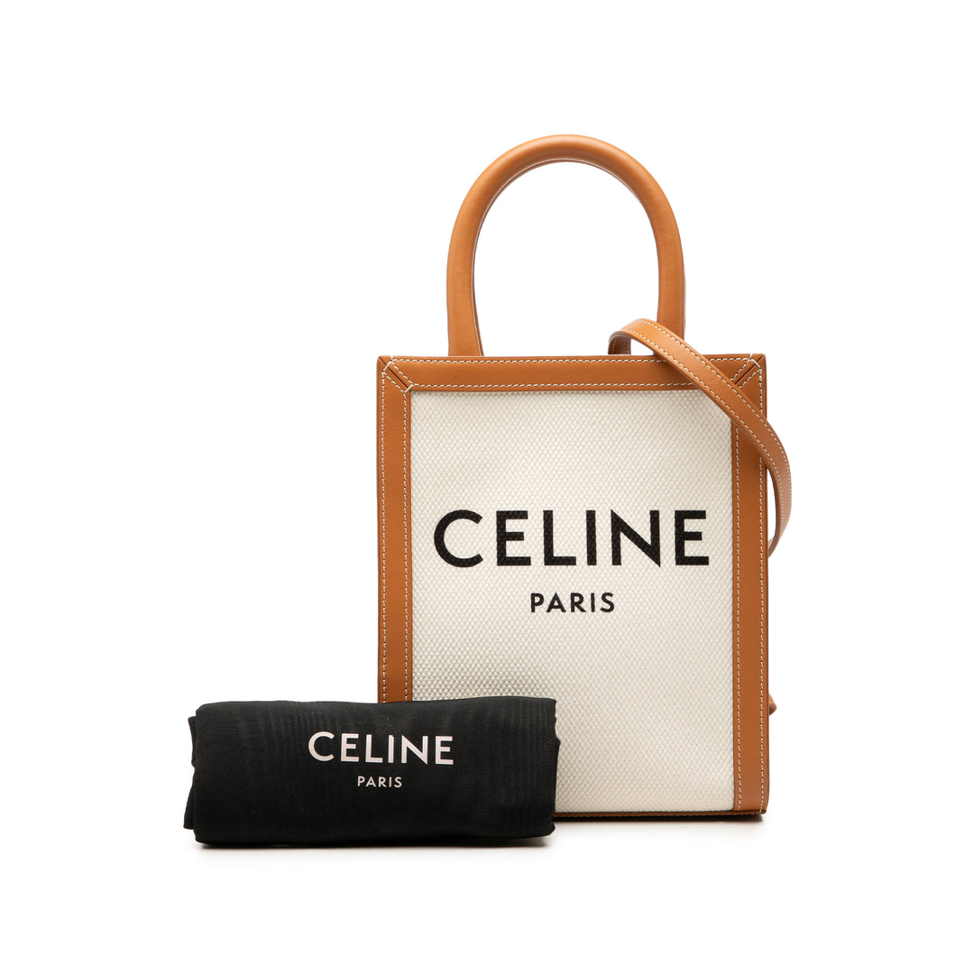 Celine Mini Toile Cabas vertical Cabas